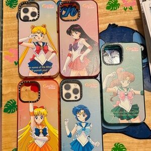 Casetify Sailor Moon iPhone Case Set - Red, Blue, Yellow